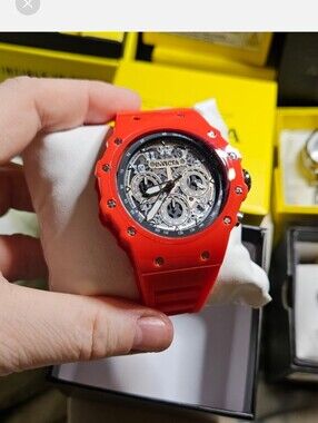 Invicta Men’s Red Chronograph Watch 60mm Red White